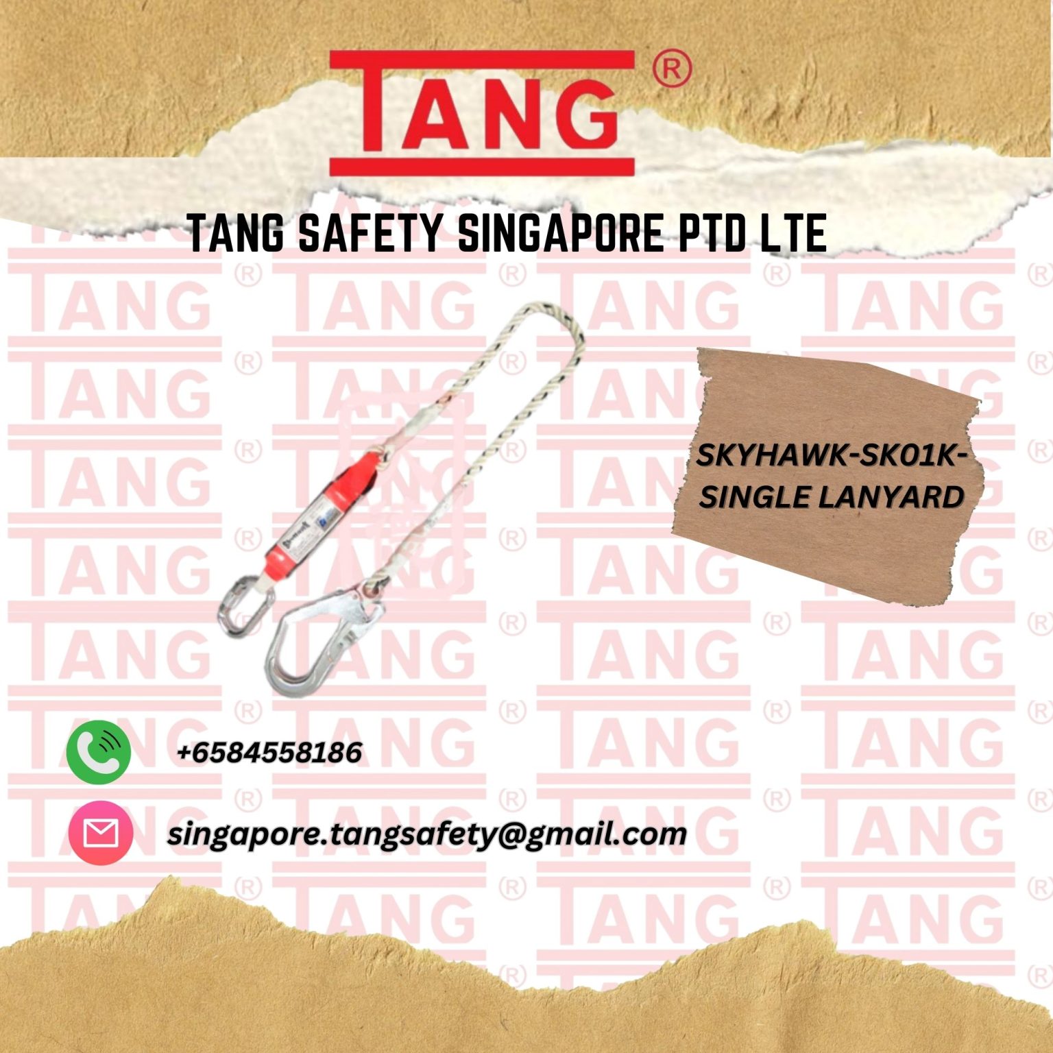 SK01K SINGLE LANYARD – TangSafety